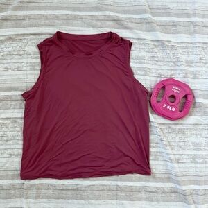 💪🏻 Dragon Fit Mauve Medium Crop Muscle Tee